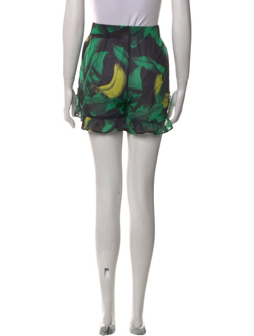Ganni Printed Mini Shorts