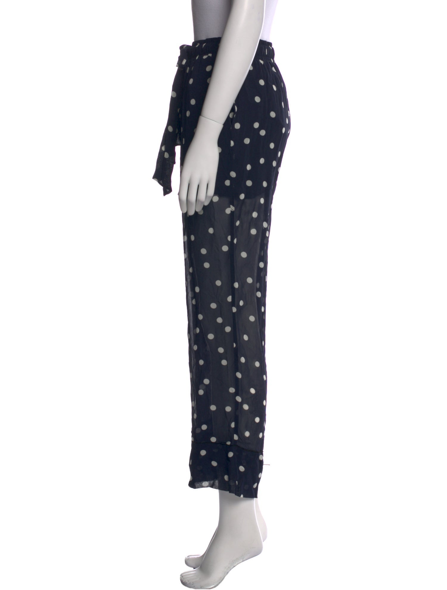 Ganni Polka Dot Print Wide Leg Pants w/ Tags