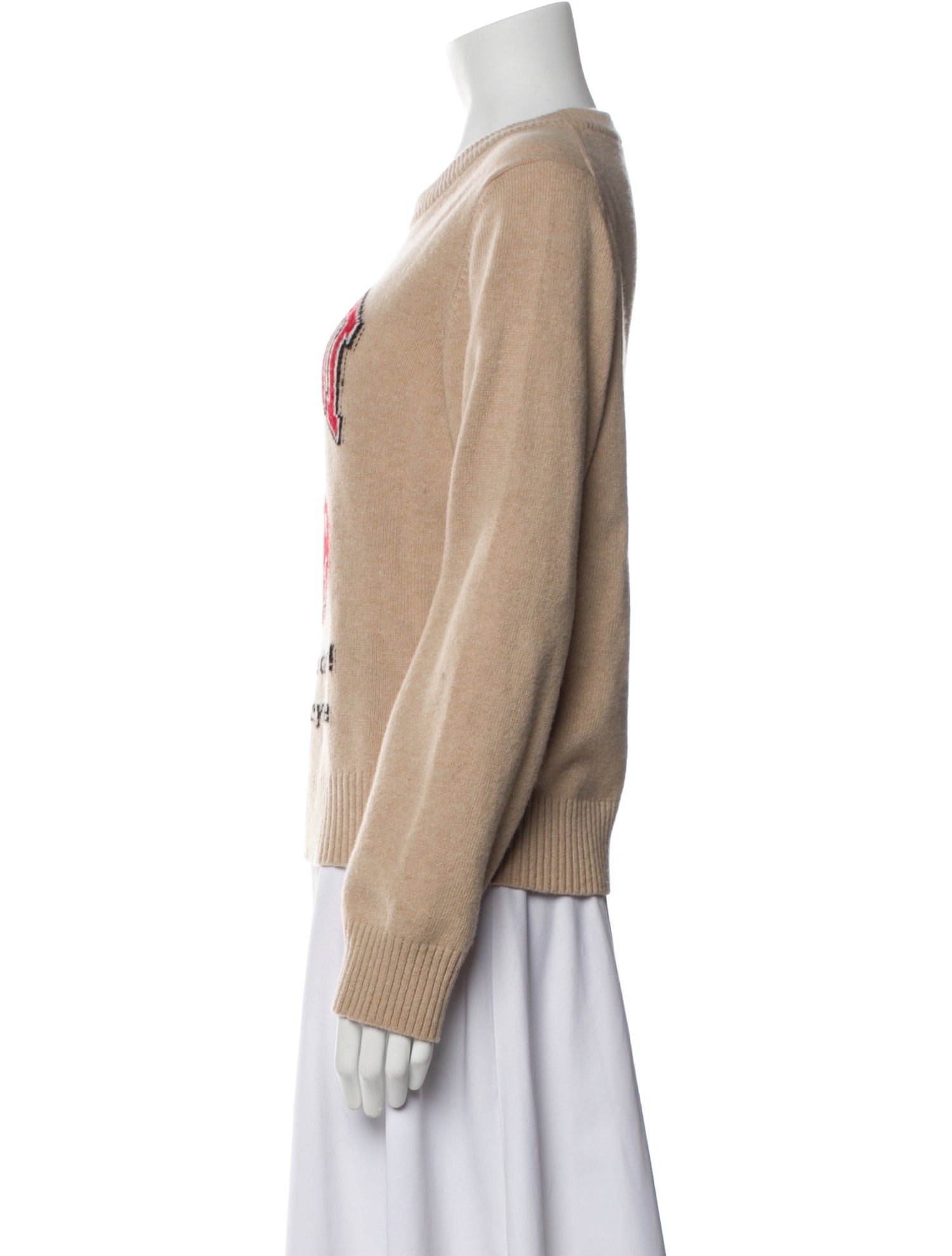 Ganni Graphic Print Crew Neck Sweater