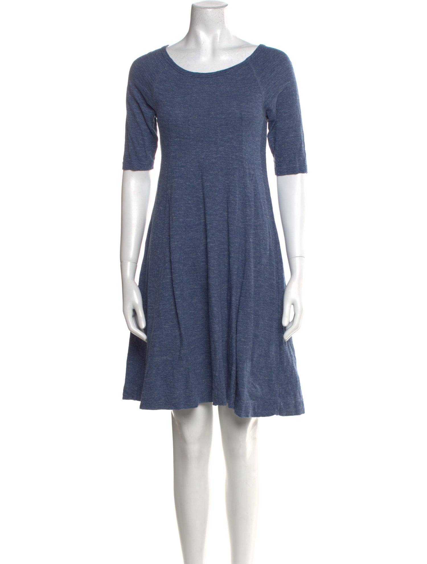 Ganni Scoop Neck Mini Dress