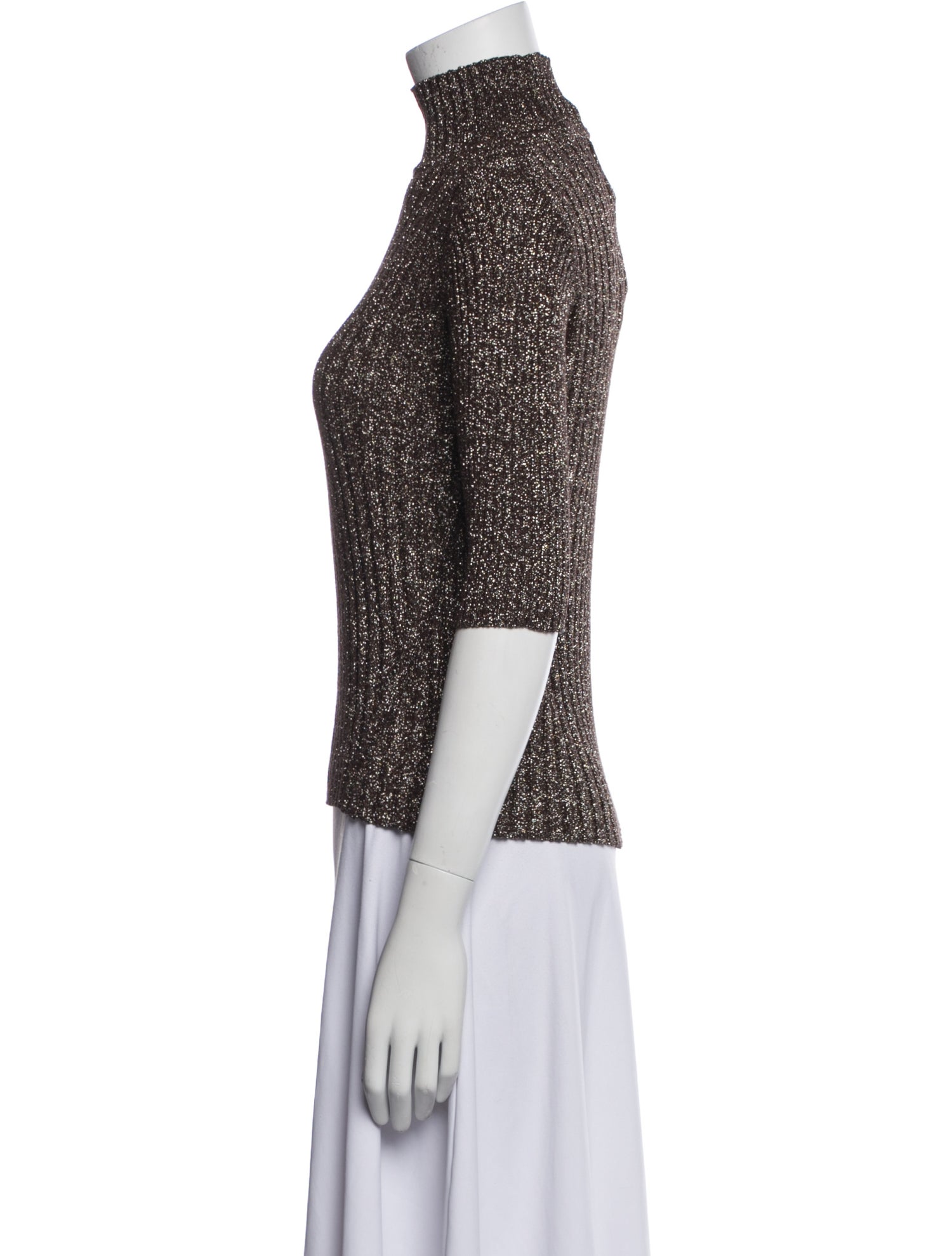 Ganni Printed Turtleneck Top w/ Tags