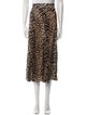 Ganni Silk Midi Length Skirt