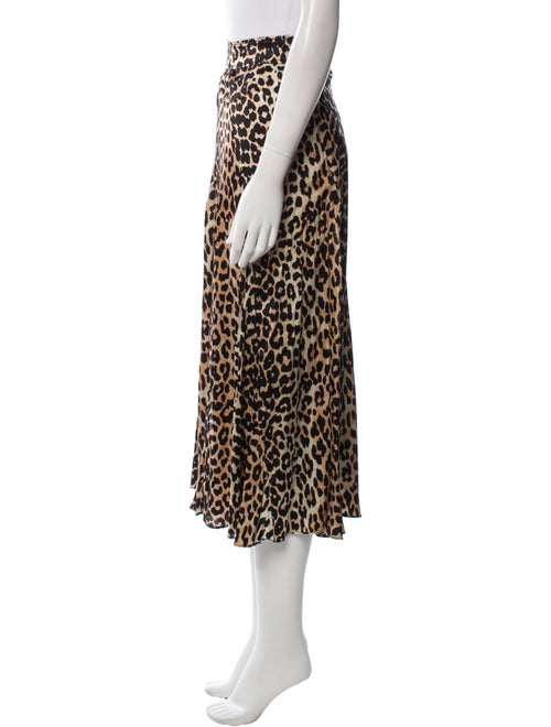 Ganni Silk Midi Length Skirt