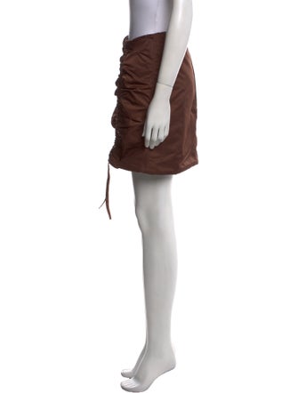 Ganni Pleated Accents Mini Skirt