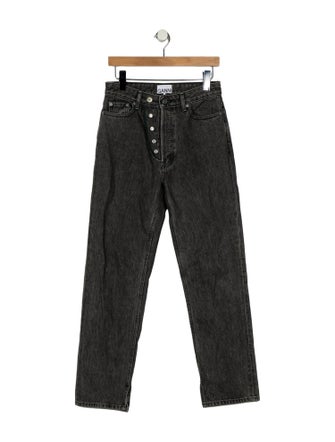 Ganni Mid-Rise Straight Leg Jeans