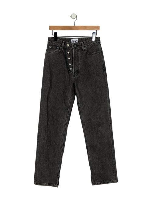 Ganni Mid-Rise Straight Leg Jeans