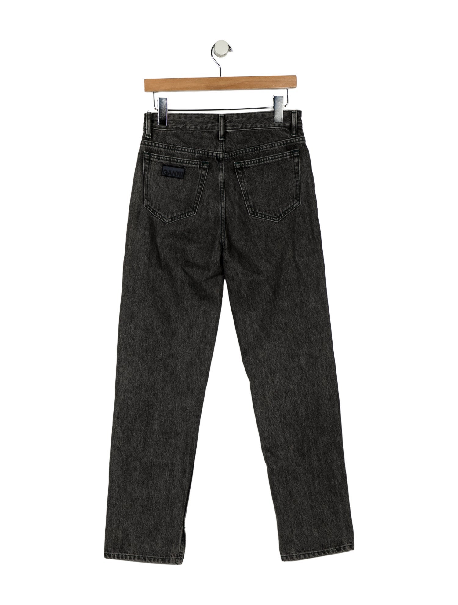 Ganni Mid-Rise Straight Leg Jeans
