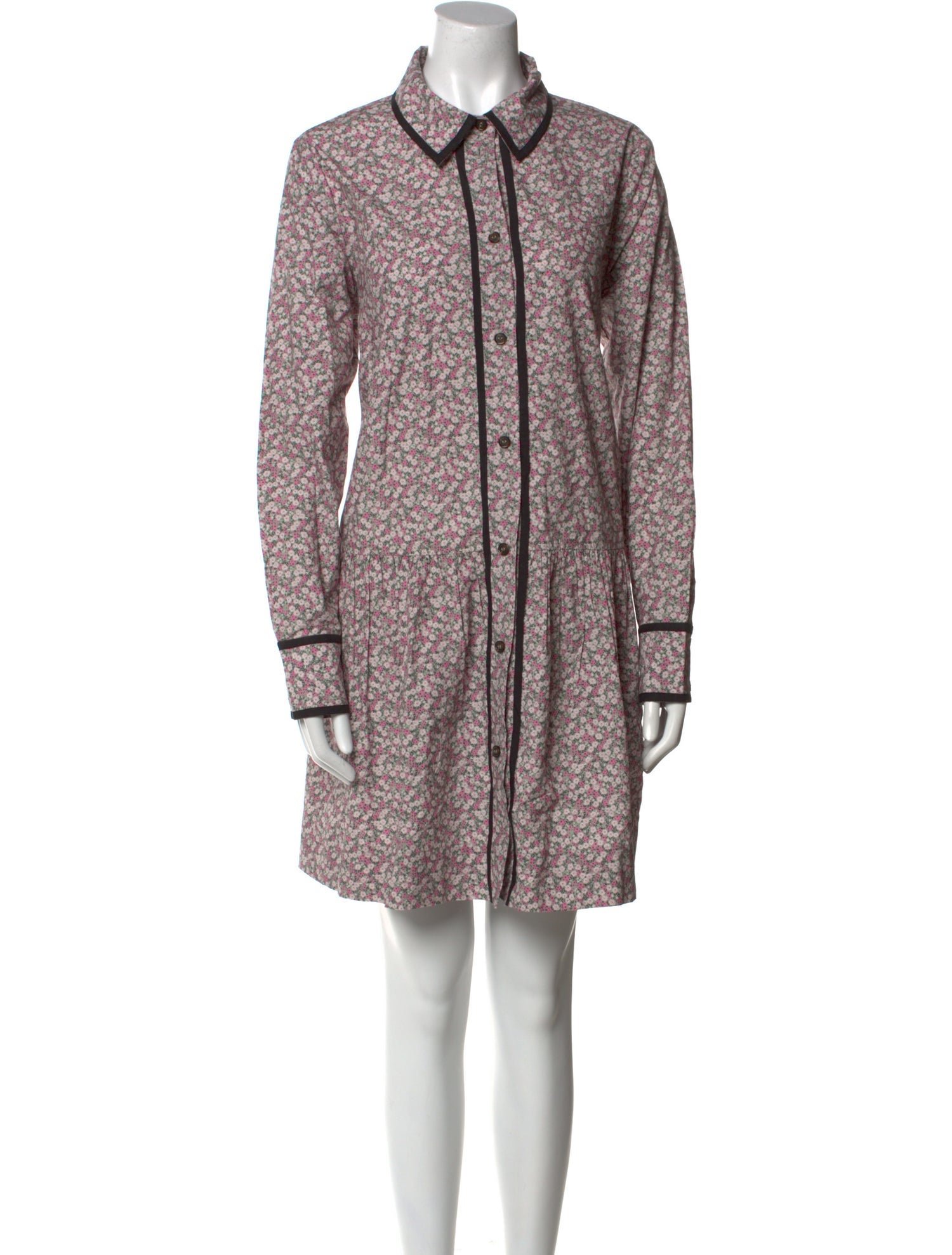 Ganni Floral Print Mini Dress