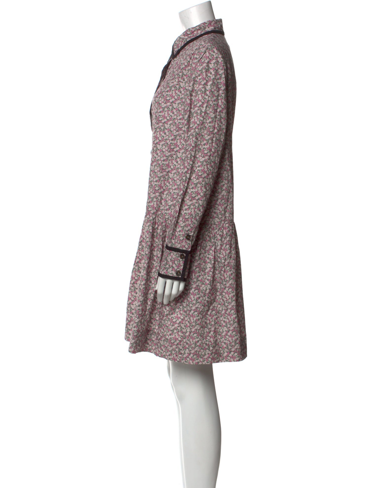 Ganni Floral Print Mini Dress