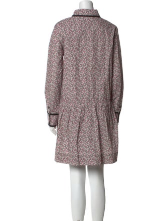 Ganni Floral Print Mini Dress