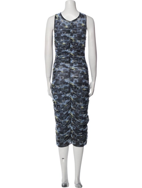 Ganni Printed Midi Length Dress