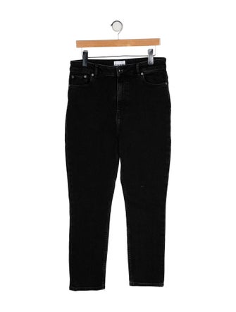 Ganni High-Rise Straight Leg Jeans