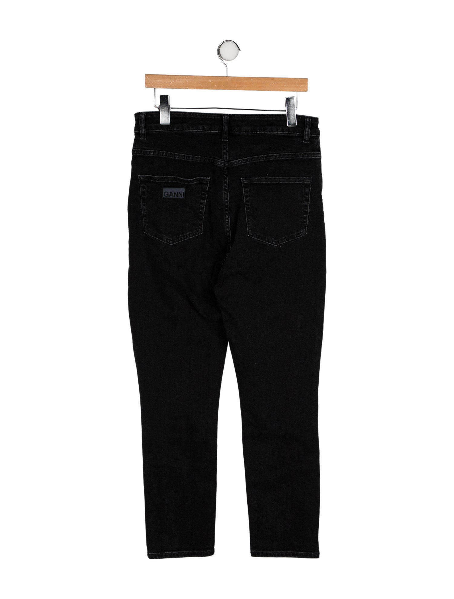 Ganni High-Rise Straight Leg Jeans