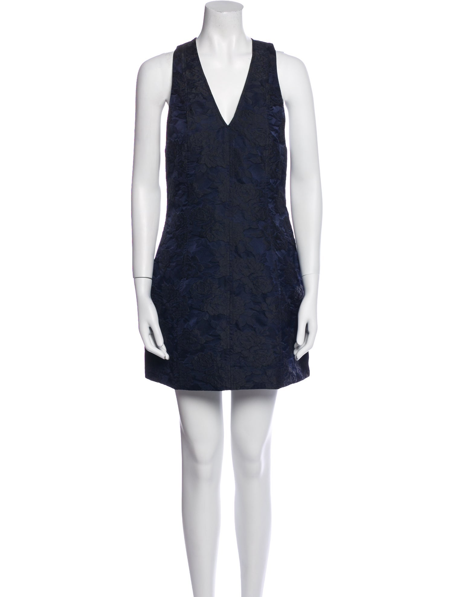 Ganni V-Neck Mini Dress w/ Tags