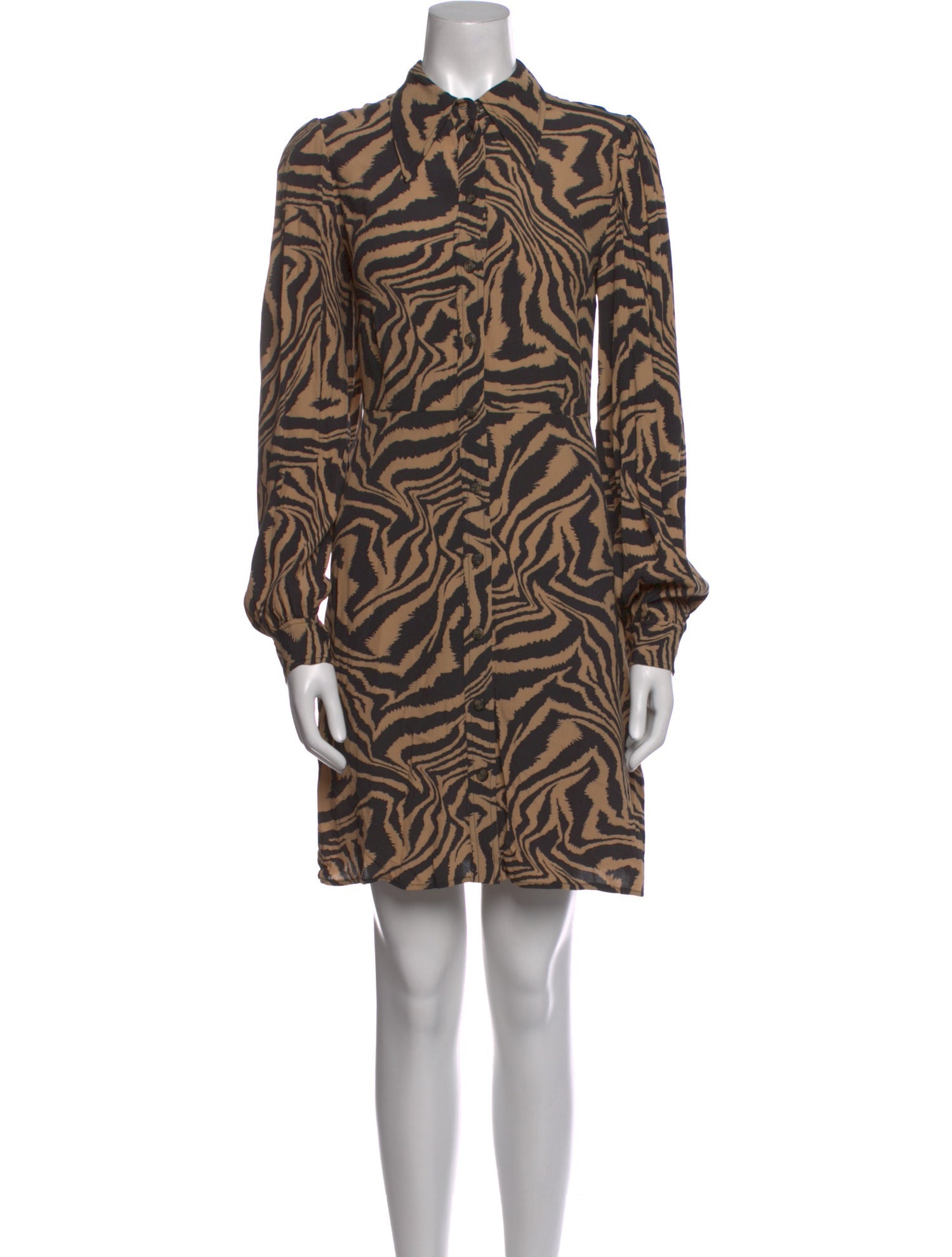 Ganni Printed Mini Dress w/ Tags