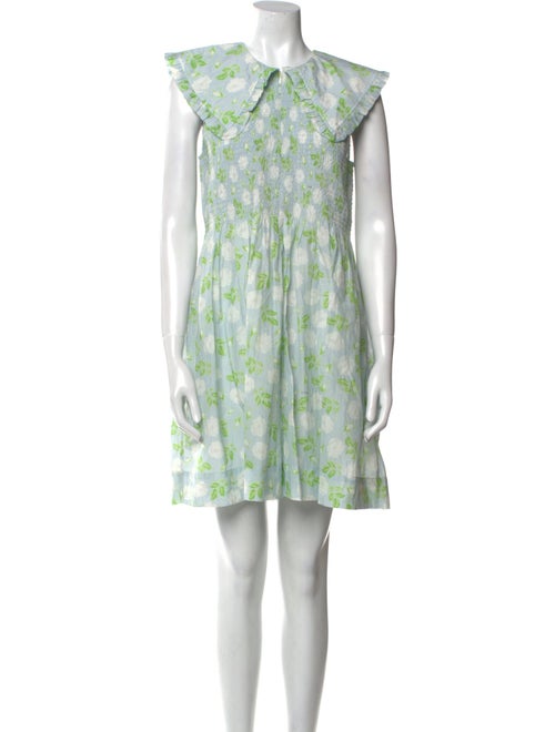 Ganni Floral Print Mini Dress