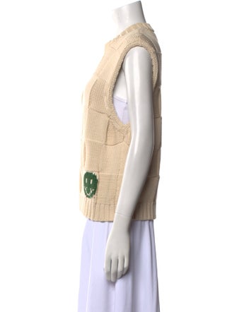 Ganni Printed Crew Neck Sweater