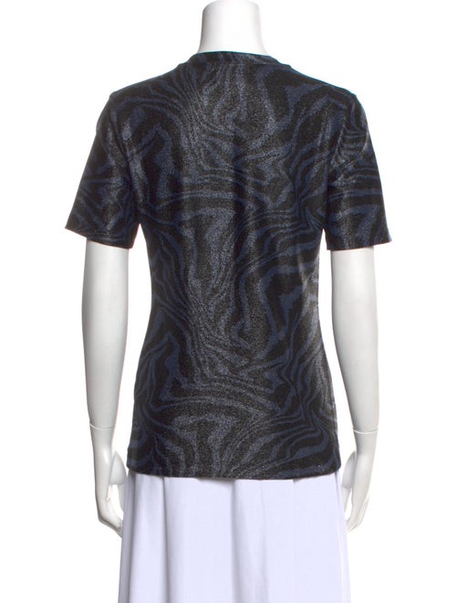 Ganni Printed Crew Neck T-Shirt