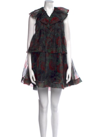 Ganni Printed Mini Dress