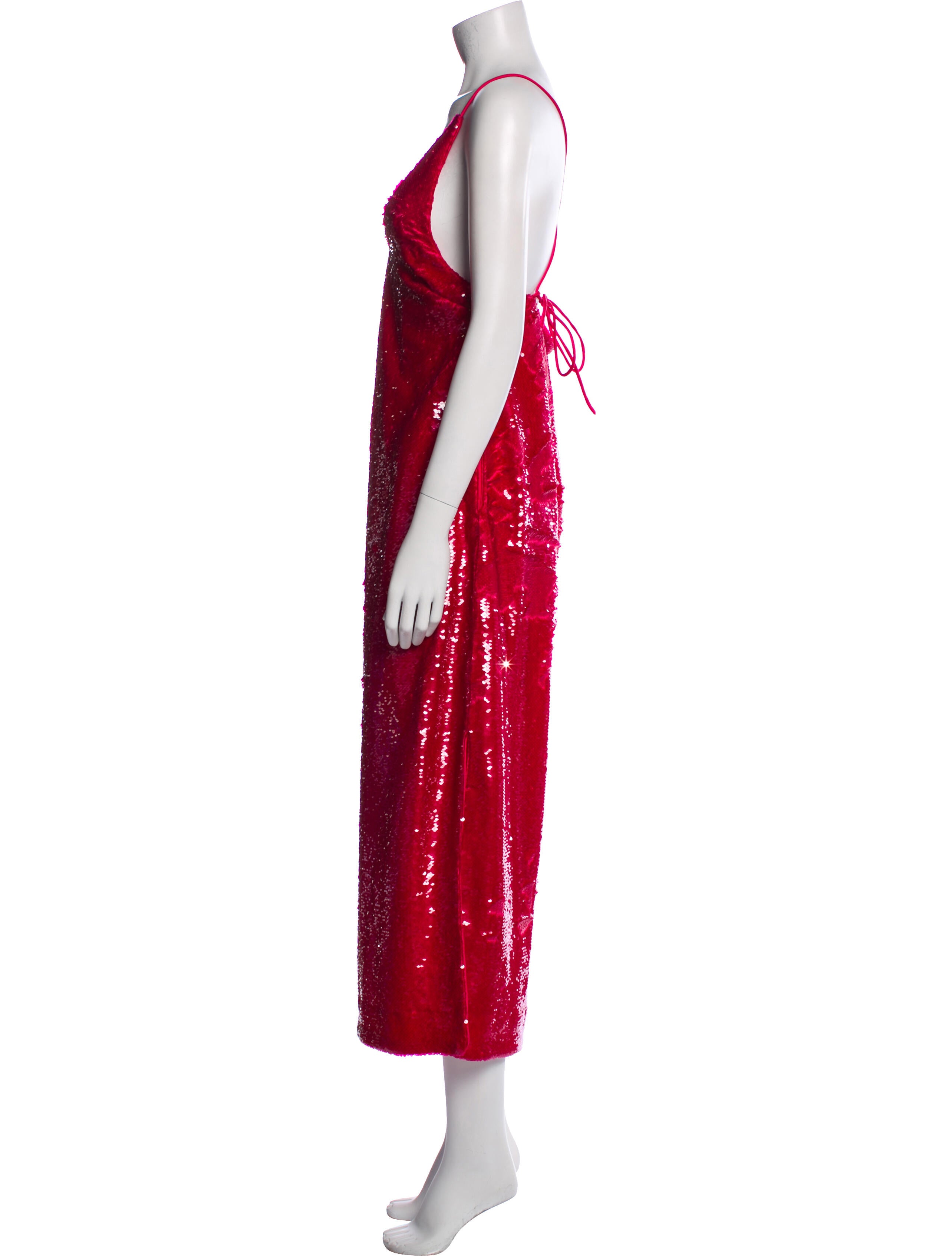 Ganni Scoop Neck Long Dress