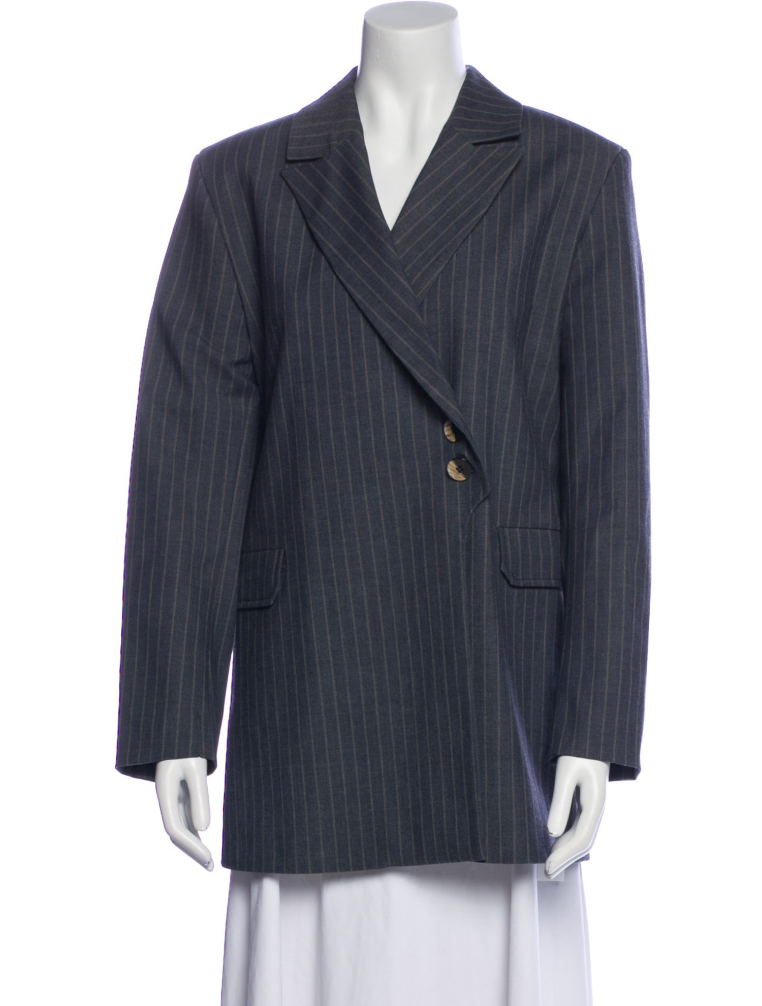 Ganni Striped Blazer