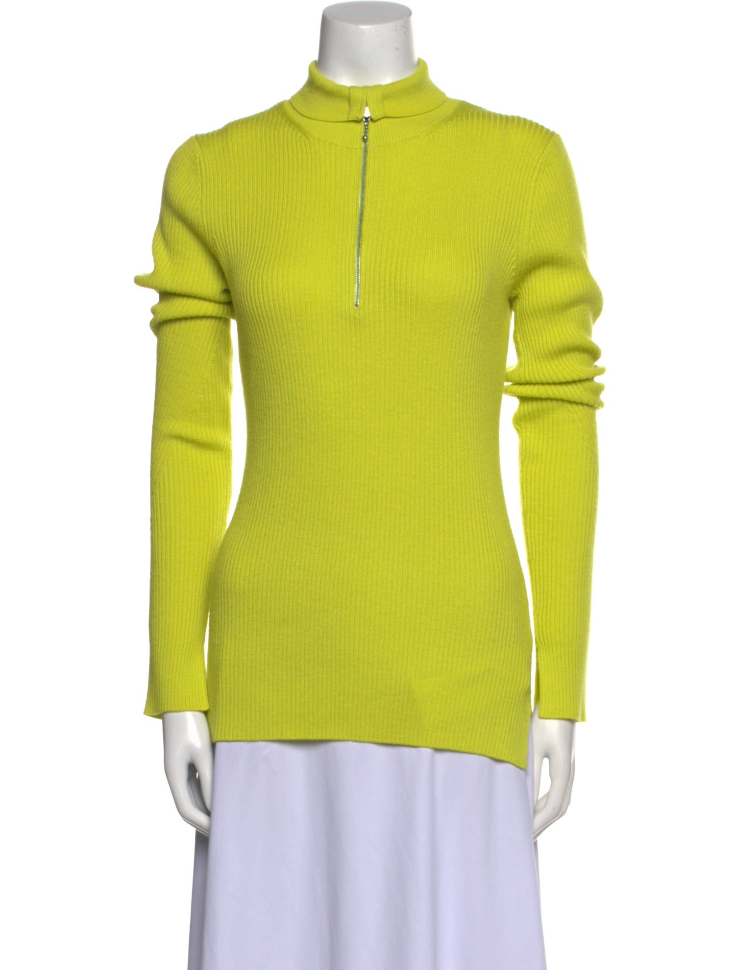 Ganni Merino Wool Mock Neck Sweater