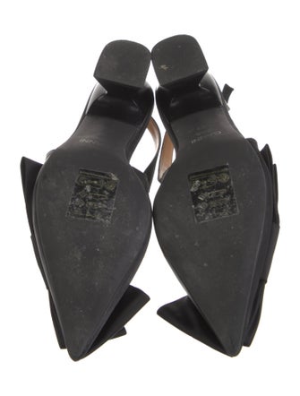 Ganni Satin Slingback Pumps