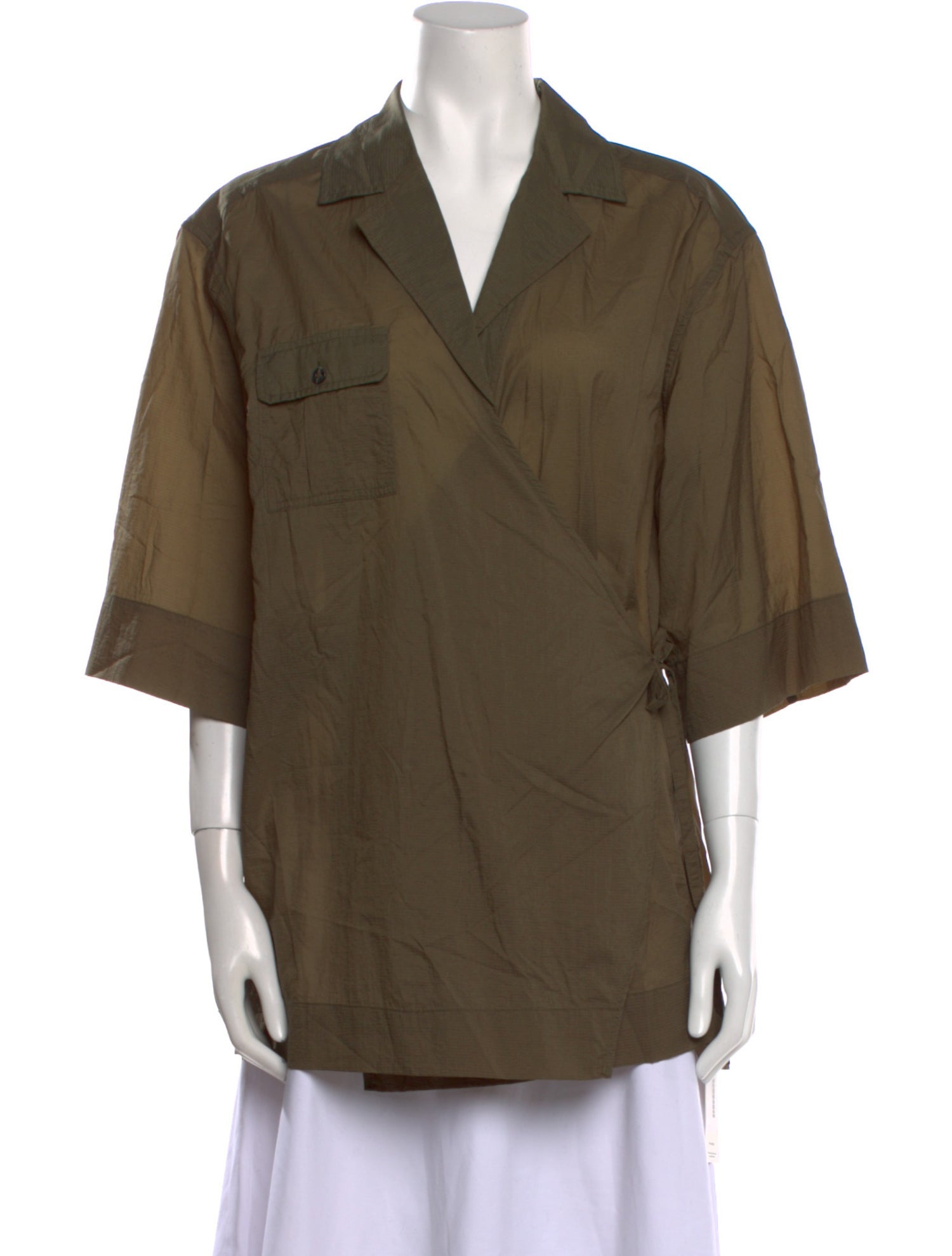 Ganni Three-Quarter Sleeve Polo