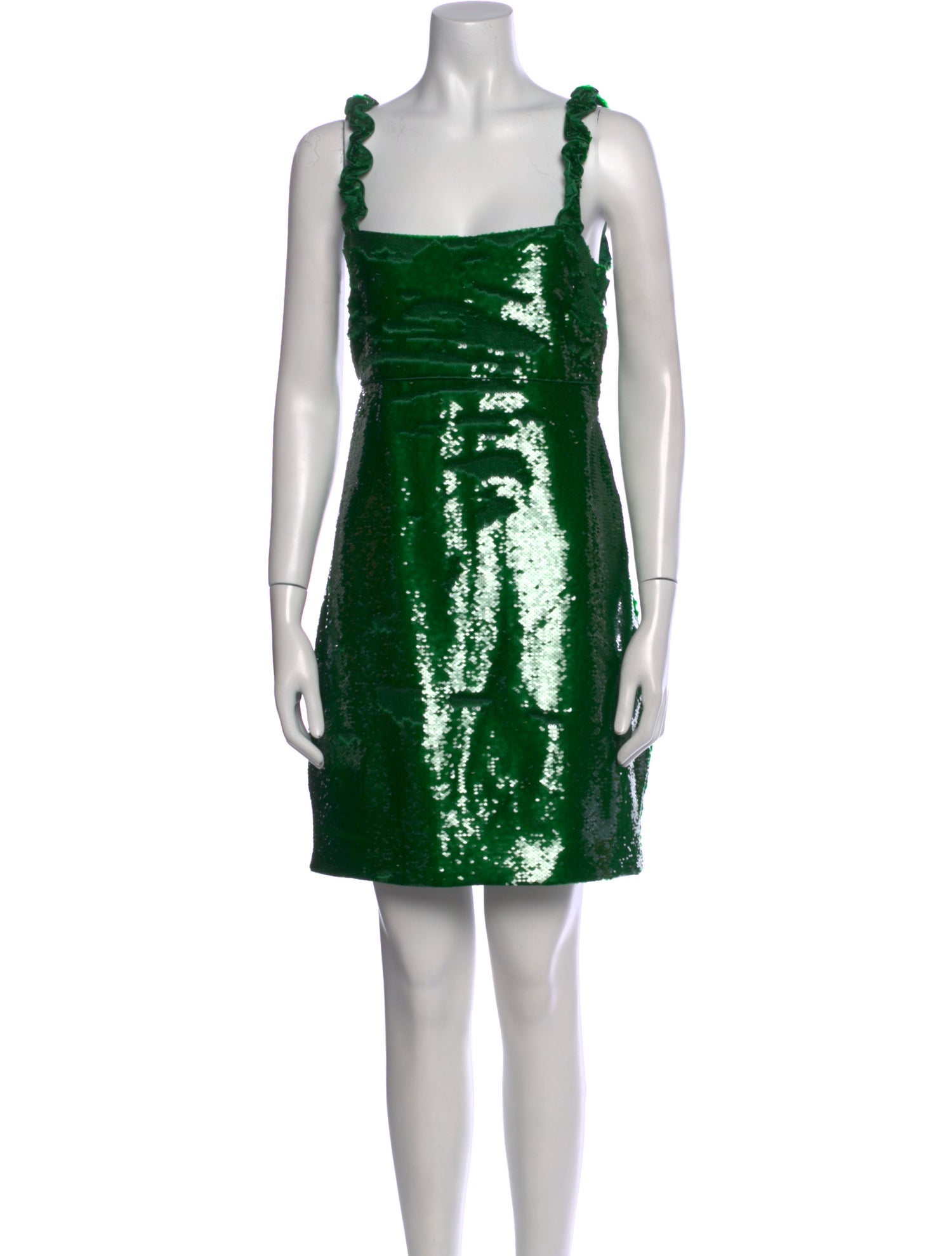 Ganni Square Neckline Mini Dress