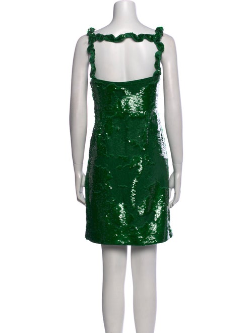 Ganni Square Neckline Mini Dress