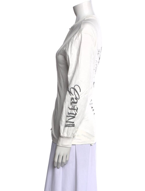 Ganni Graphic Print Crew Neck Sweatshirt