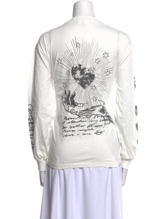 Ganni Graphic Print Crew Neck Sweatshirt