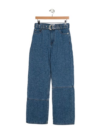 Ganni High-Rise Wide Leg Jeans
