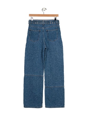 Ganni High-Rise Wide Leg Jeans