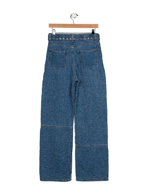 Ganni High-Rise Wide Leg Jeans