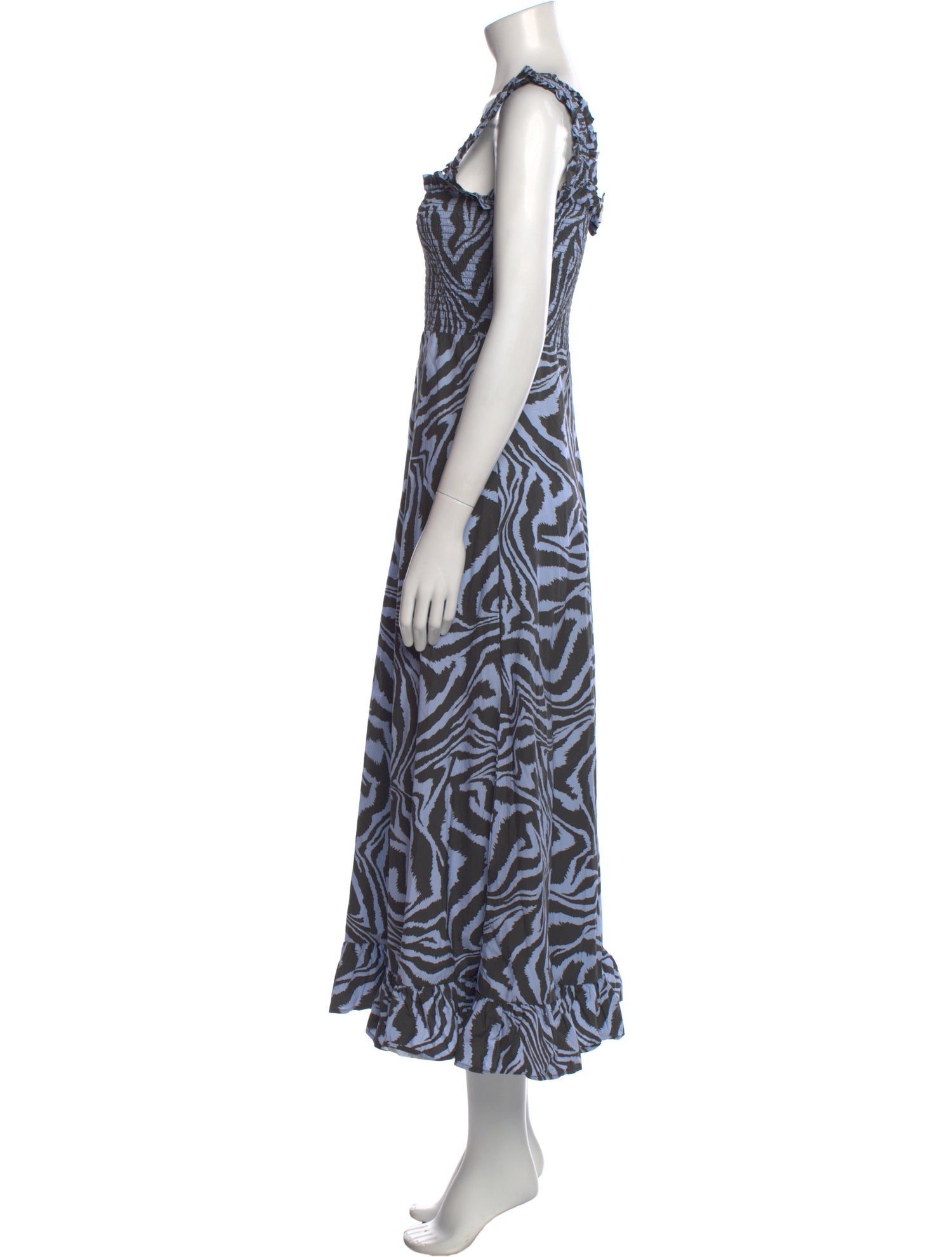 Ganni Printed Long Dress