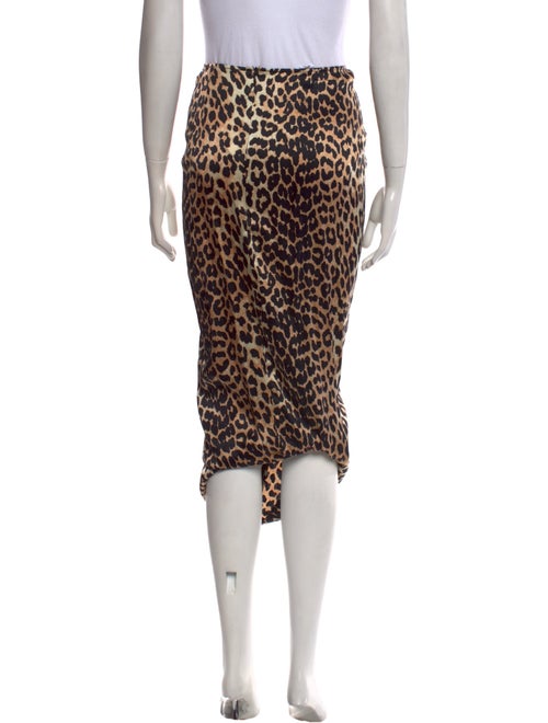 Ganni Silk Midi Length Skirt