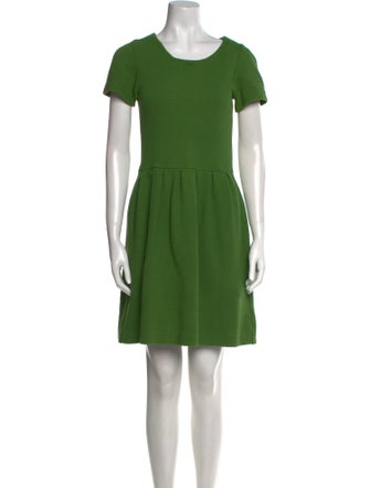 Ganni Scoop Neck Mini Dress