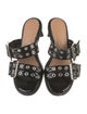 Ganni Patent Leather Studded Accents Slides