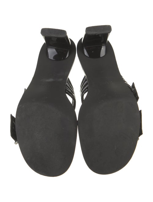 Ganni Patent Leather Studded Accents Slides