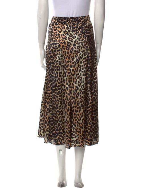 Ganni Silk Midi Length Skirt