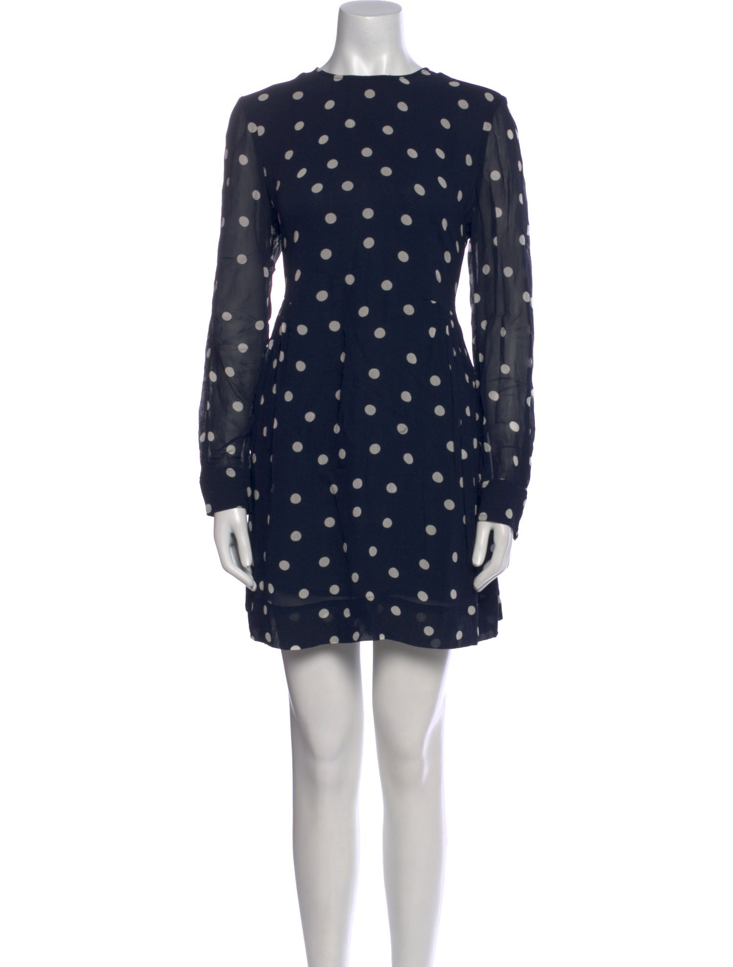 Ganni Polka Dot Print Mini Dress