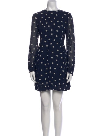 Ganni Polka Dot Print Mini Dress
