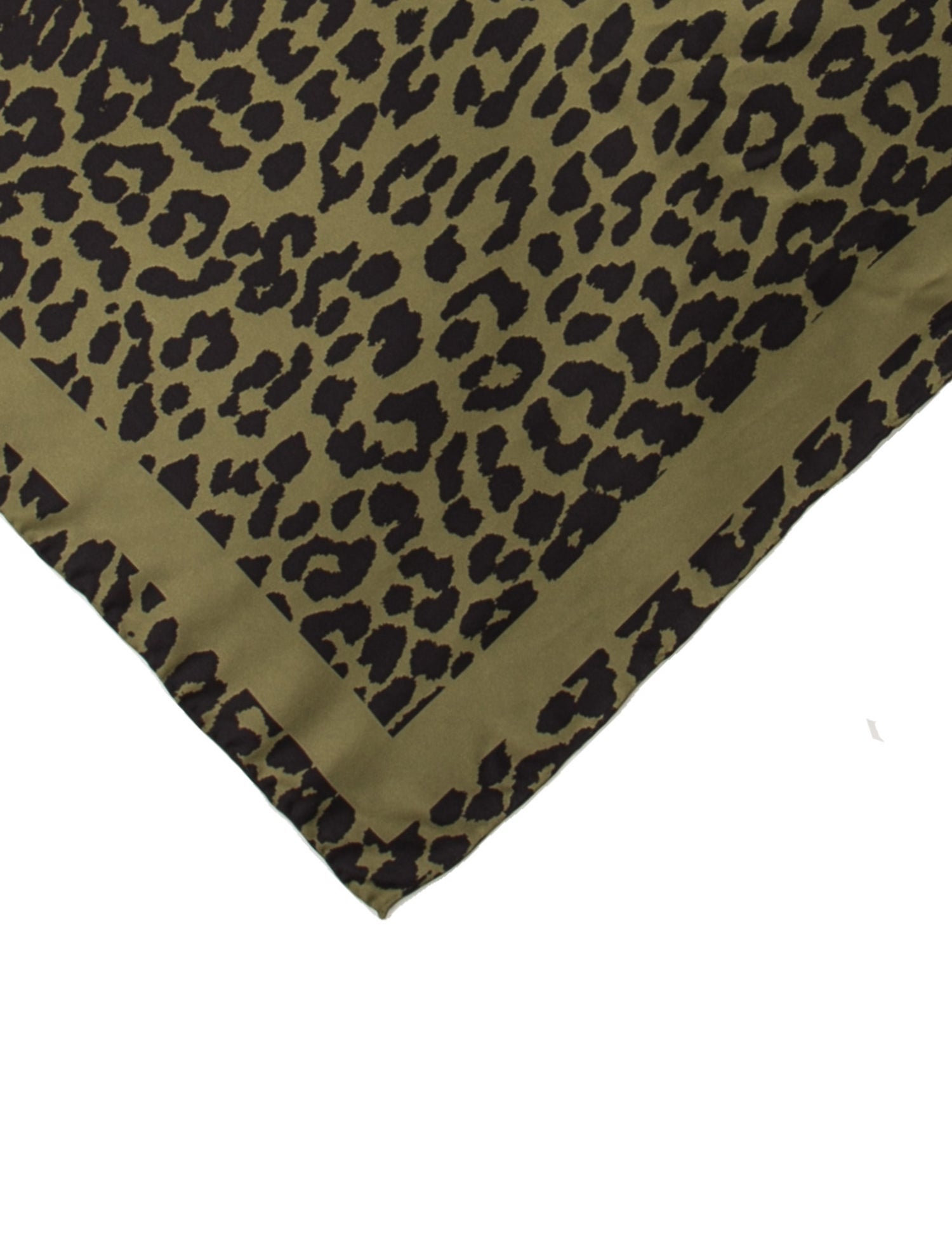 Ganni Silk Animal Print Bandana