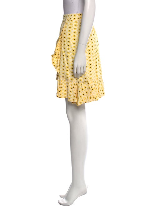 Ganni Floral Print Knee-Length Skirt