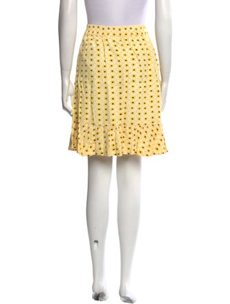 Ganni Floral Print Knee-Length Skirt