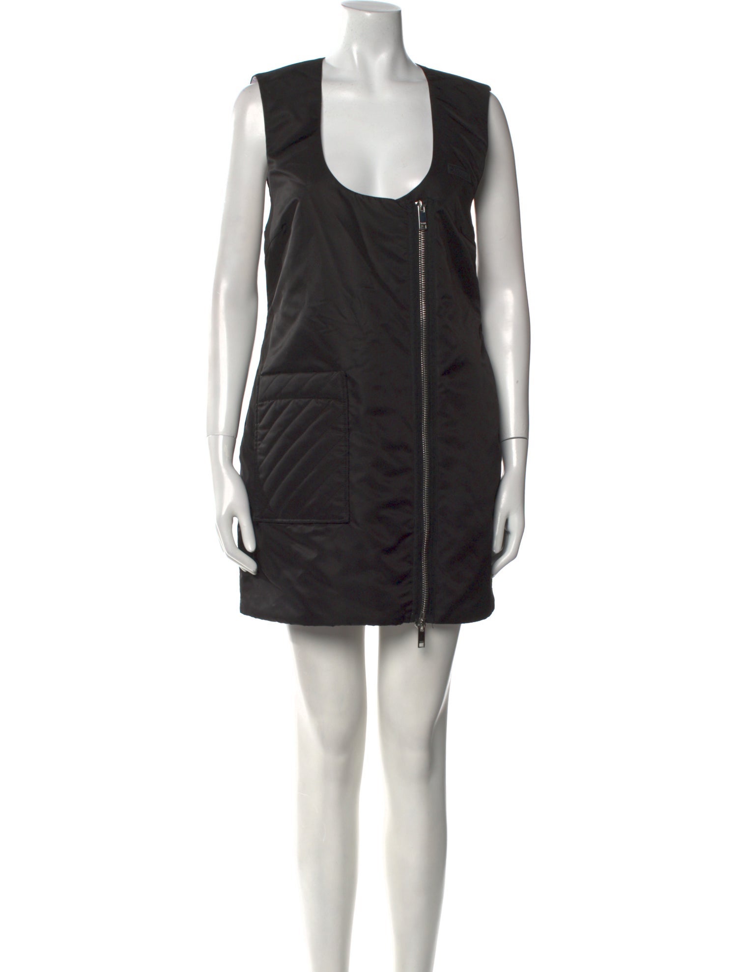 Ganni Scoop Neck Mini Dress