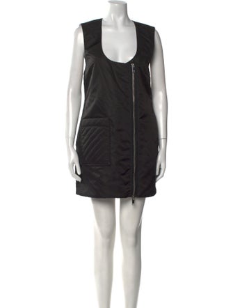 Ganni Scoop Neck Mini Dress