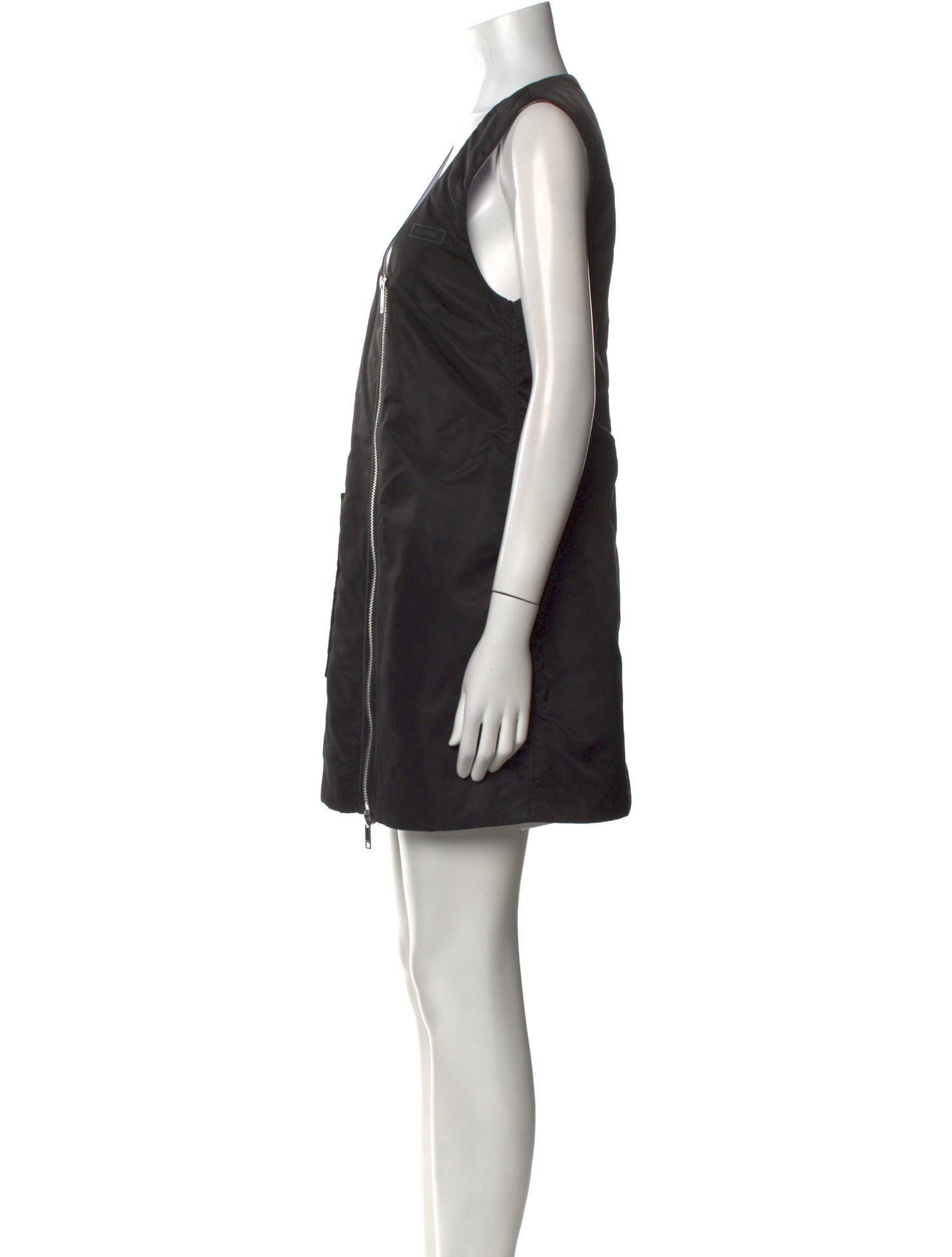 Ganni Scoop Neck Mini Dress