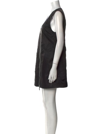 Ganni Scoop Neck Mini Dress